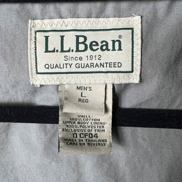 VTG L.L. Bean Safari Hunting Photography Military Button Shirt Jacket Large RARE - Picture 10 of 12